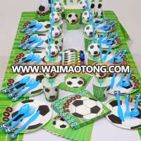 Soccer Party Supplies Birthday Decorations set Football Paper Disposable Tableware