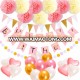 Birthday Decoration Set Items Birthday Banner and Pom Poms Balloon