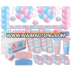 Gender Reveal Themed Party Supplies Baby Shower Decorations Girl Paper Plates And Cups Set